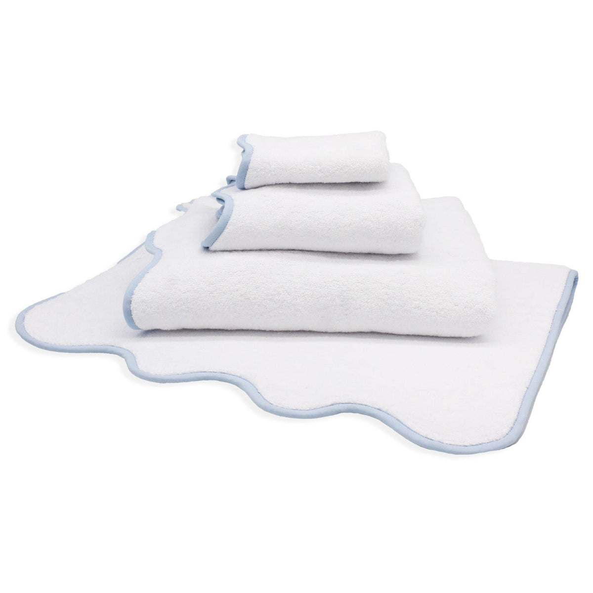 Capri Bath Towel Set Powder Blue Julia B. Casa