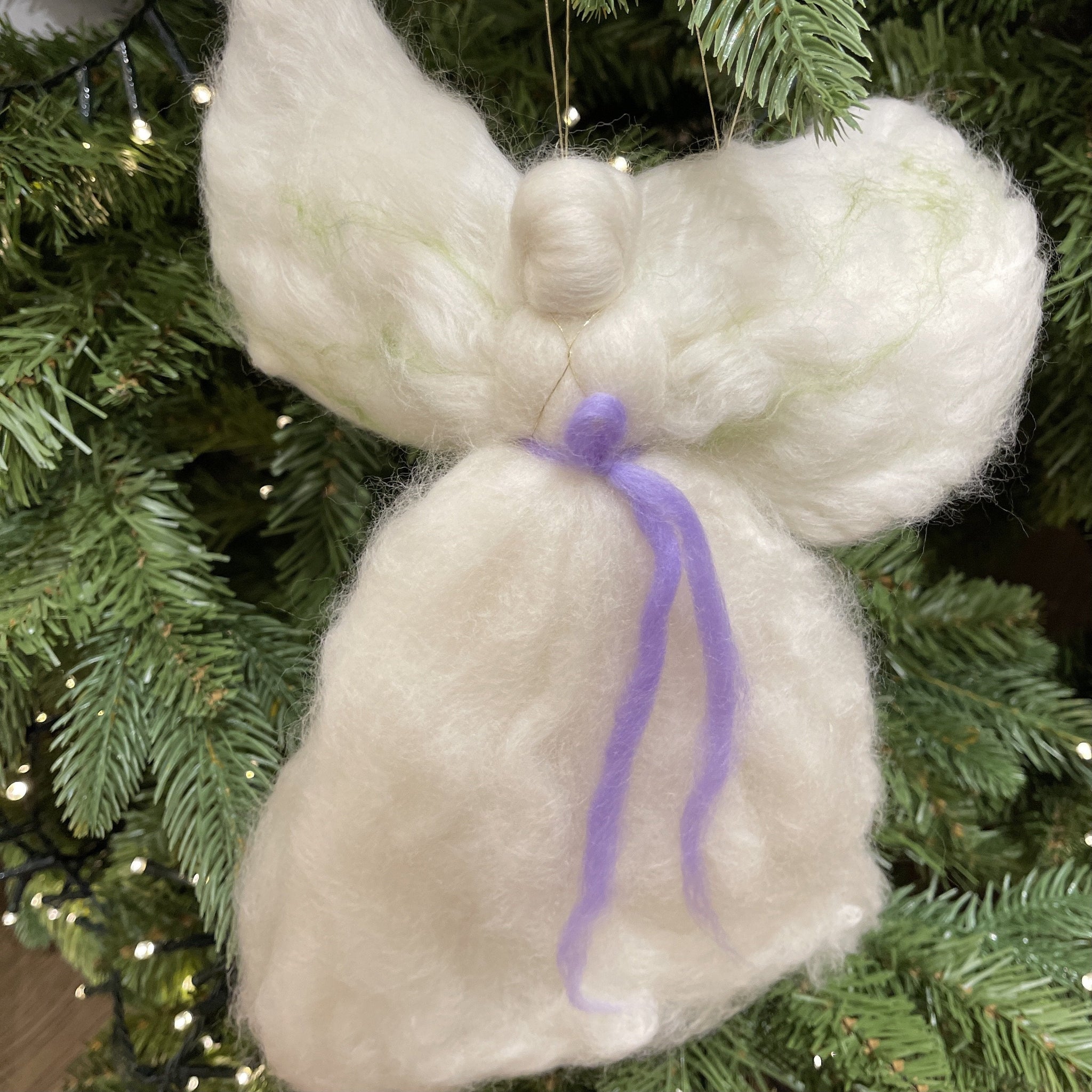 Christmas Alpaca Angel - Purple-Julia B. Casa