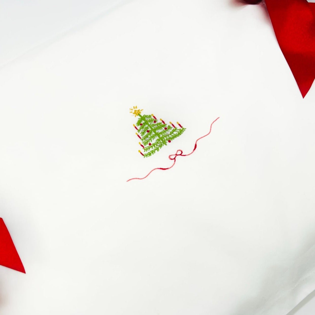 juliab-store Christmas Ribbon Pillow