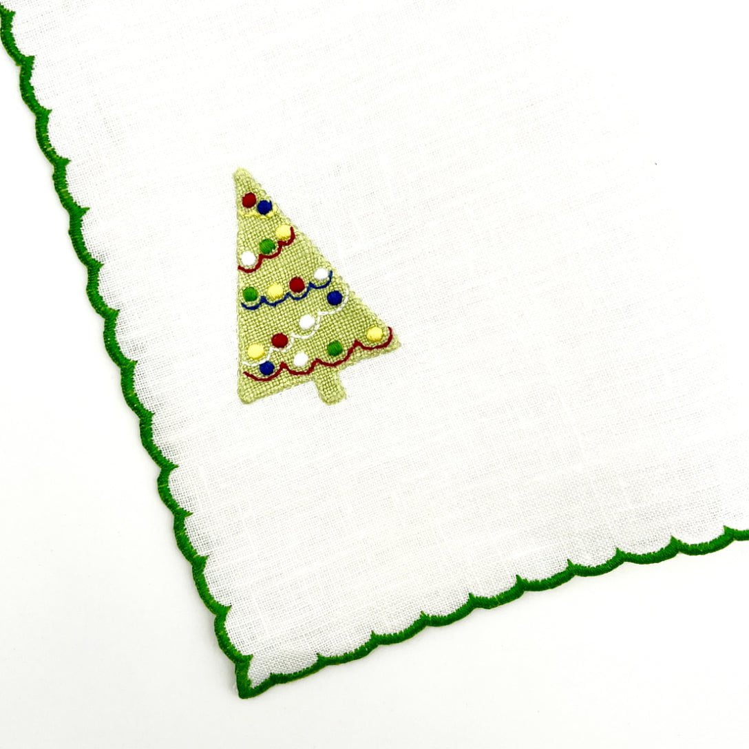 Christmas Tree Cocktail Napkins-Julia B. Casa