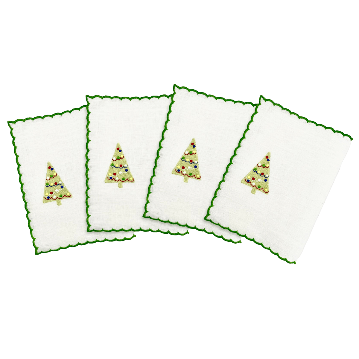 Christmas Tree Cocktail Napkins-Julia B. Casa