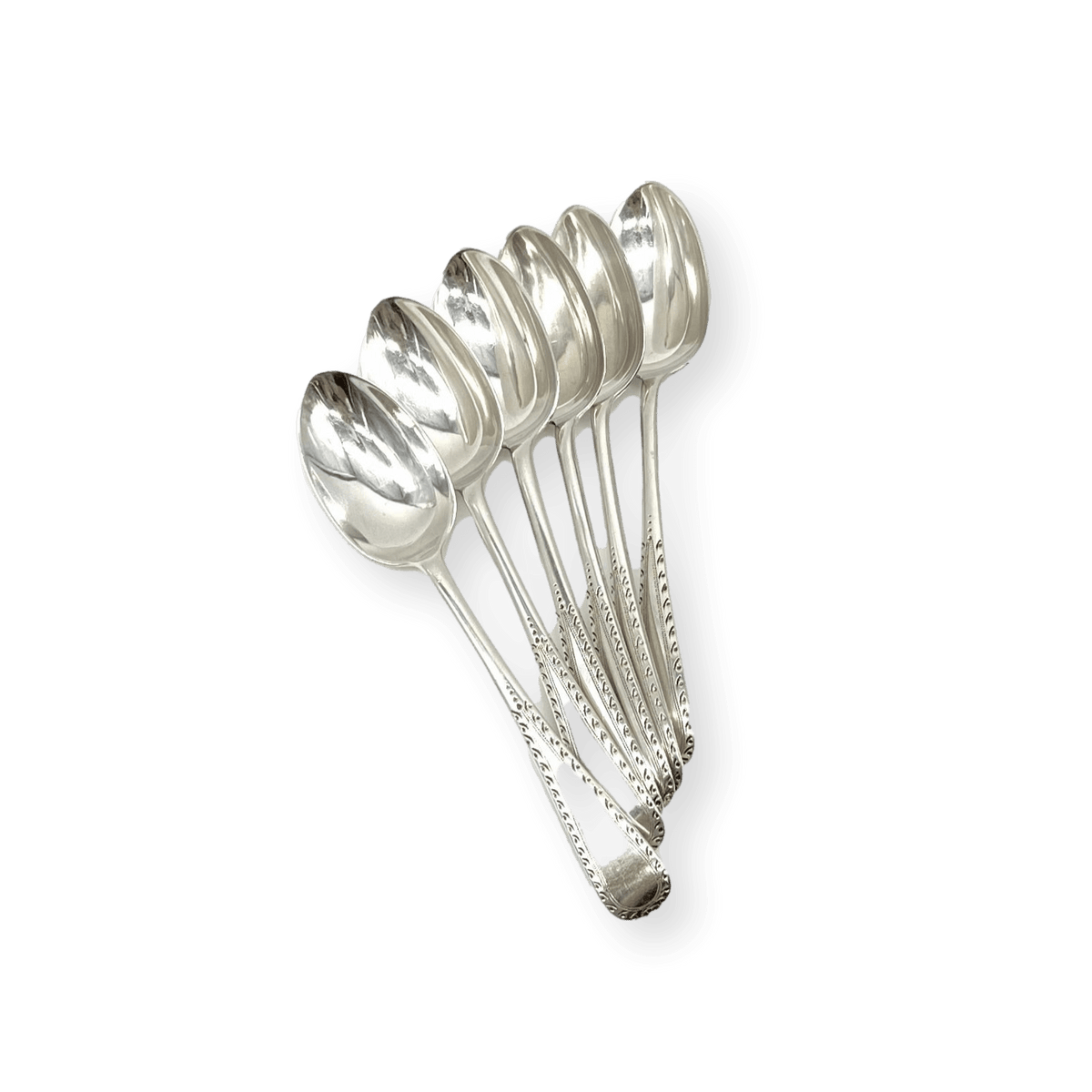 Engraved Silver Tea Spoons-Julia B. Casa