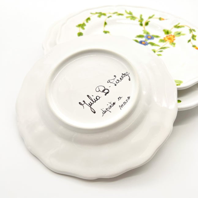 Fiori di Firenze - Dinner Plates-Julia B. Casa