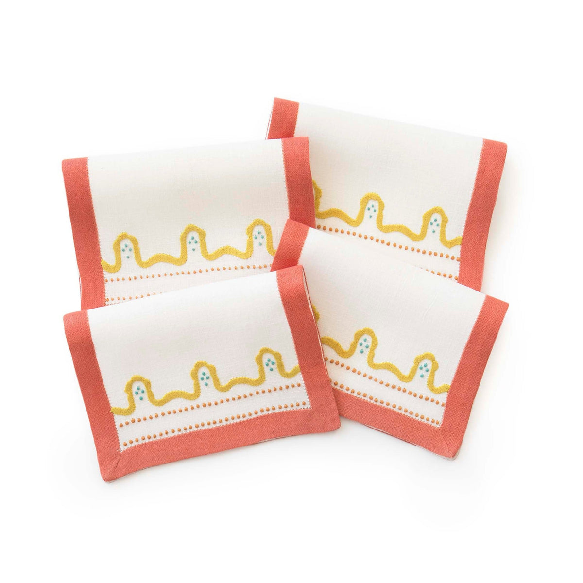 Firenze Cocktail Napkin - Cinnamon-Julia B. Casa