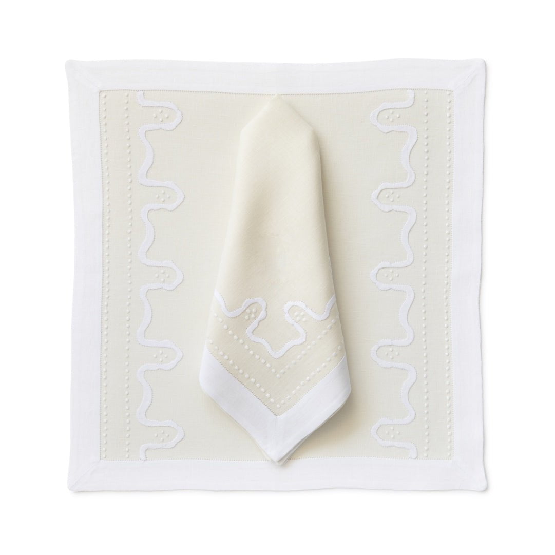 Firenze Table Linens - White & Ivory