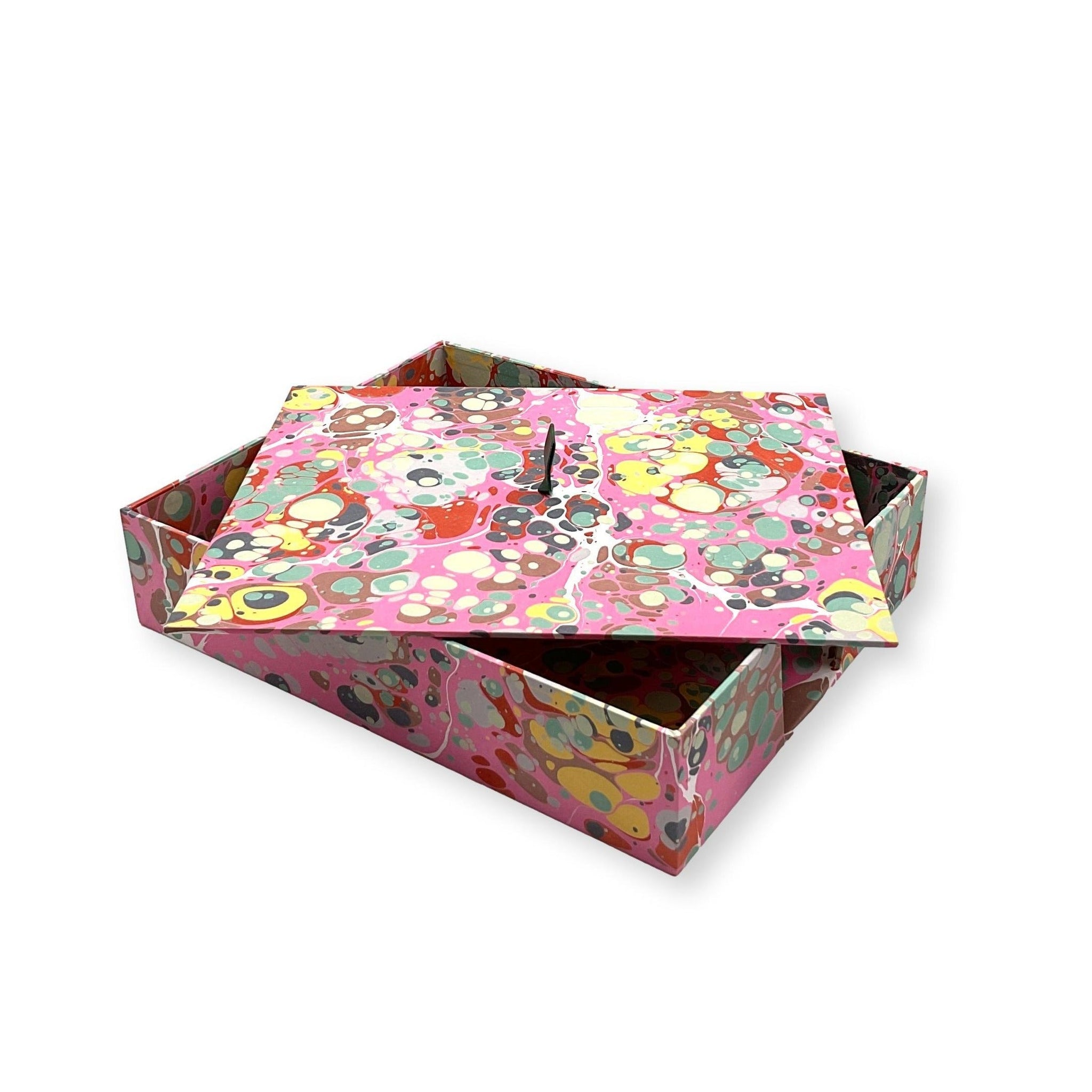 Julia B. Florentine Paper Box - Celadon Marble
