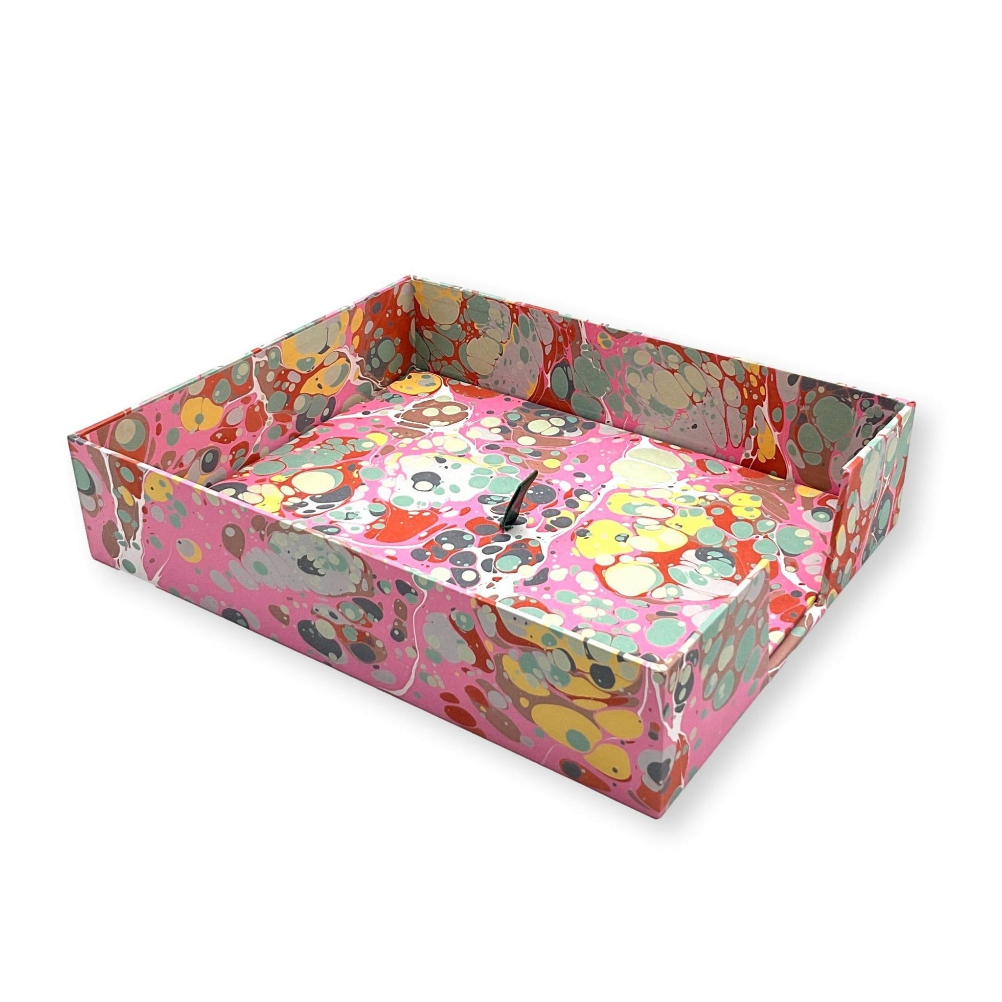 Florentine Paper Box - Celadon Marble-Julia B. Casa