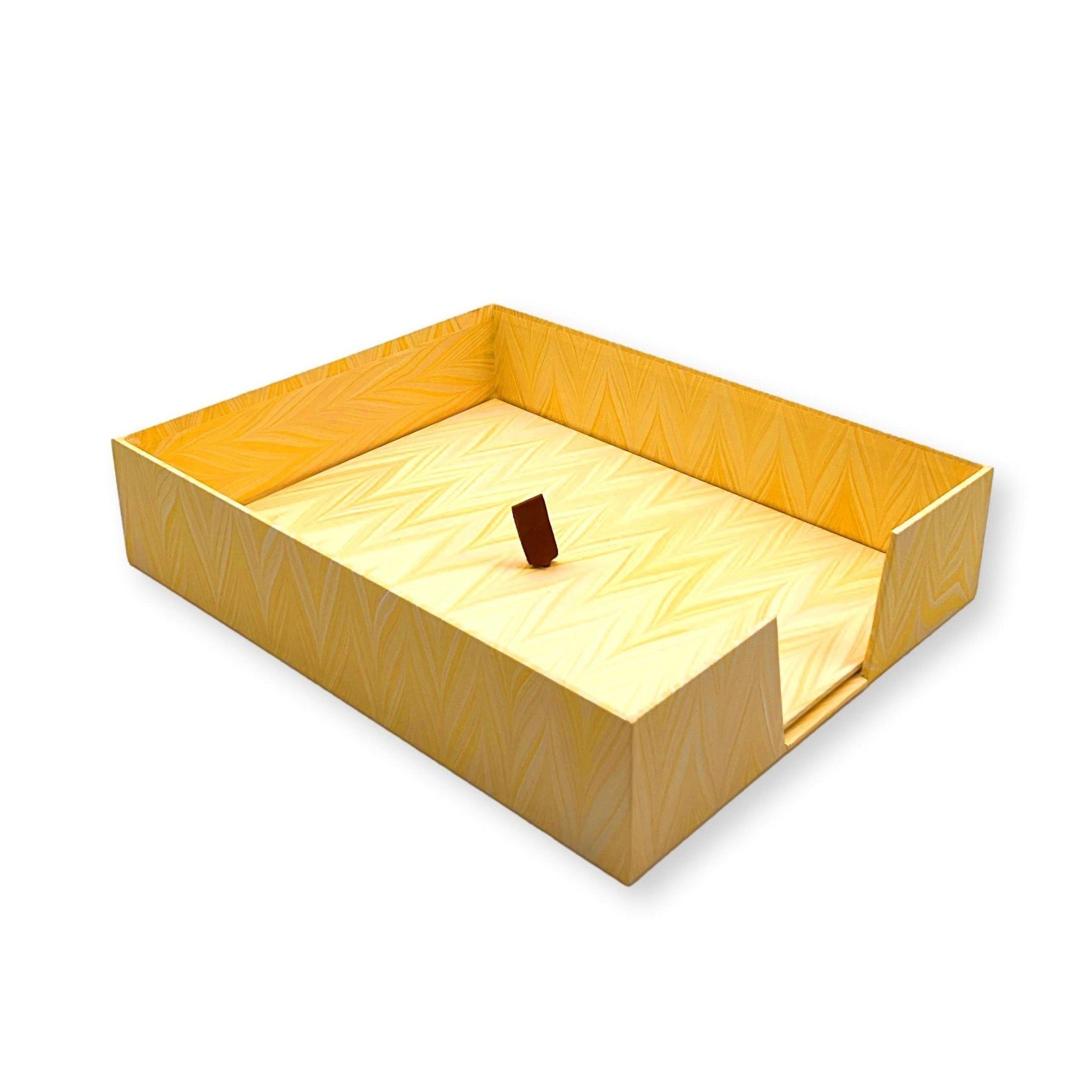 Florentine Paper Box - Yellow-Julia B. Casa