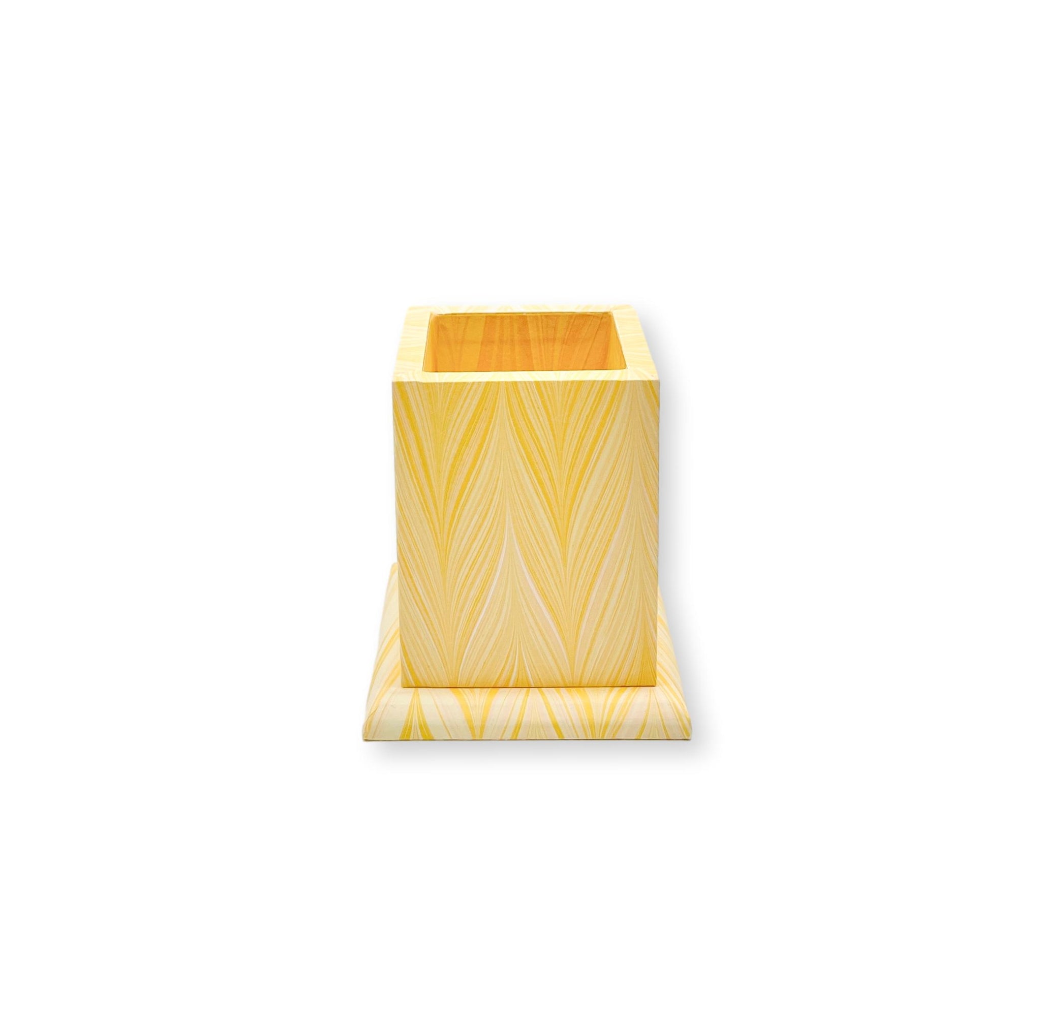 Florentine Pencil Cup - Yellow-Julia B. Casa