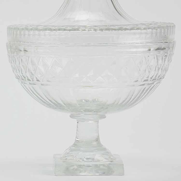 Nil Meglior Footed Covered Crystal Bon-Bon Dishes