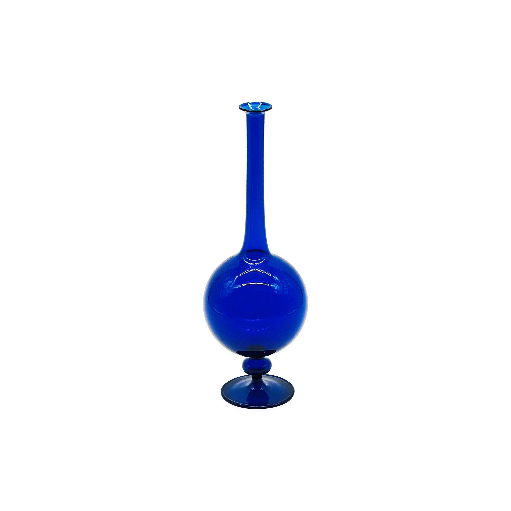 Julia B. Gio Crystal Vase - Blue