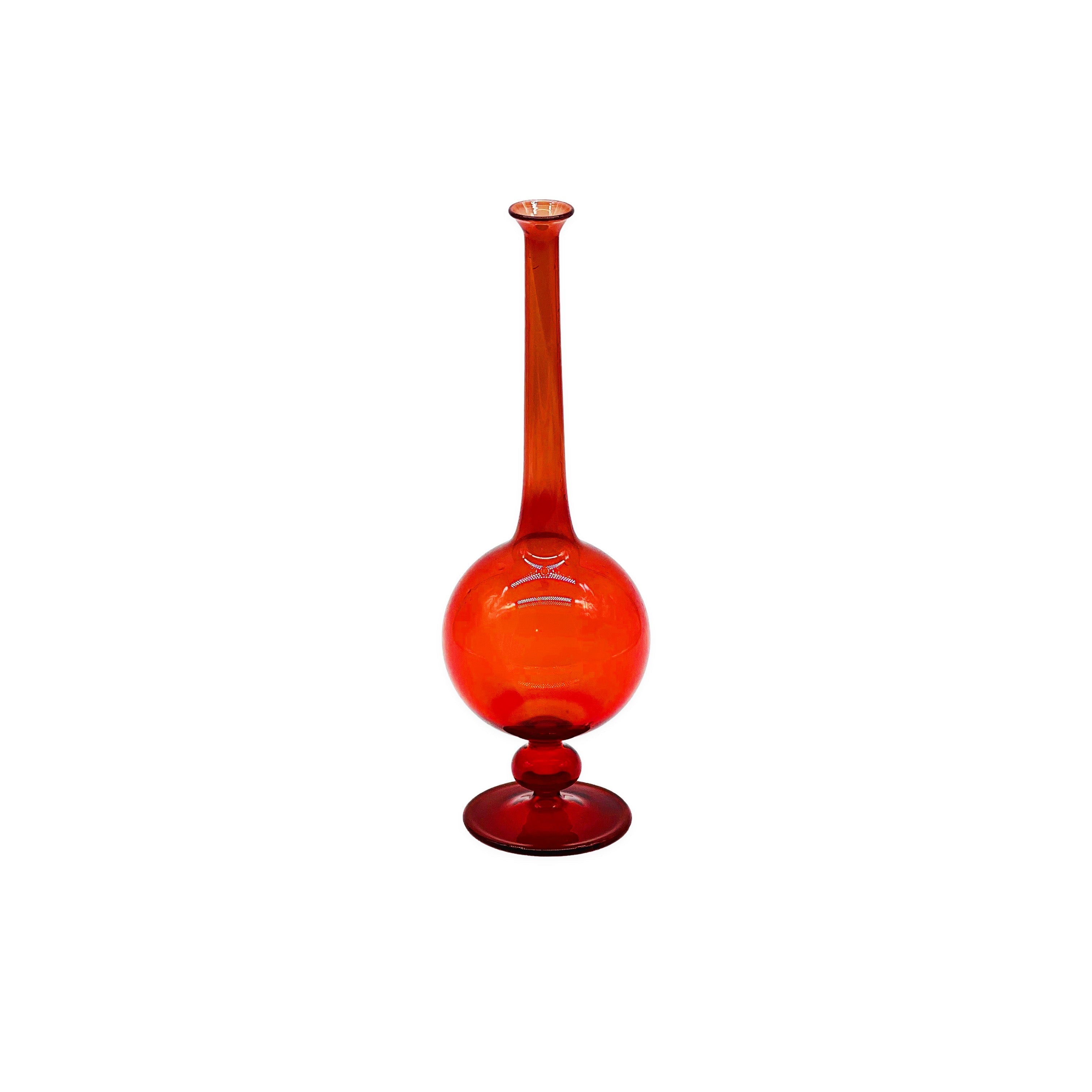 Gio Crystal Vase - Red