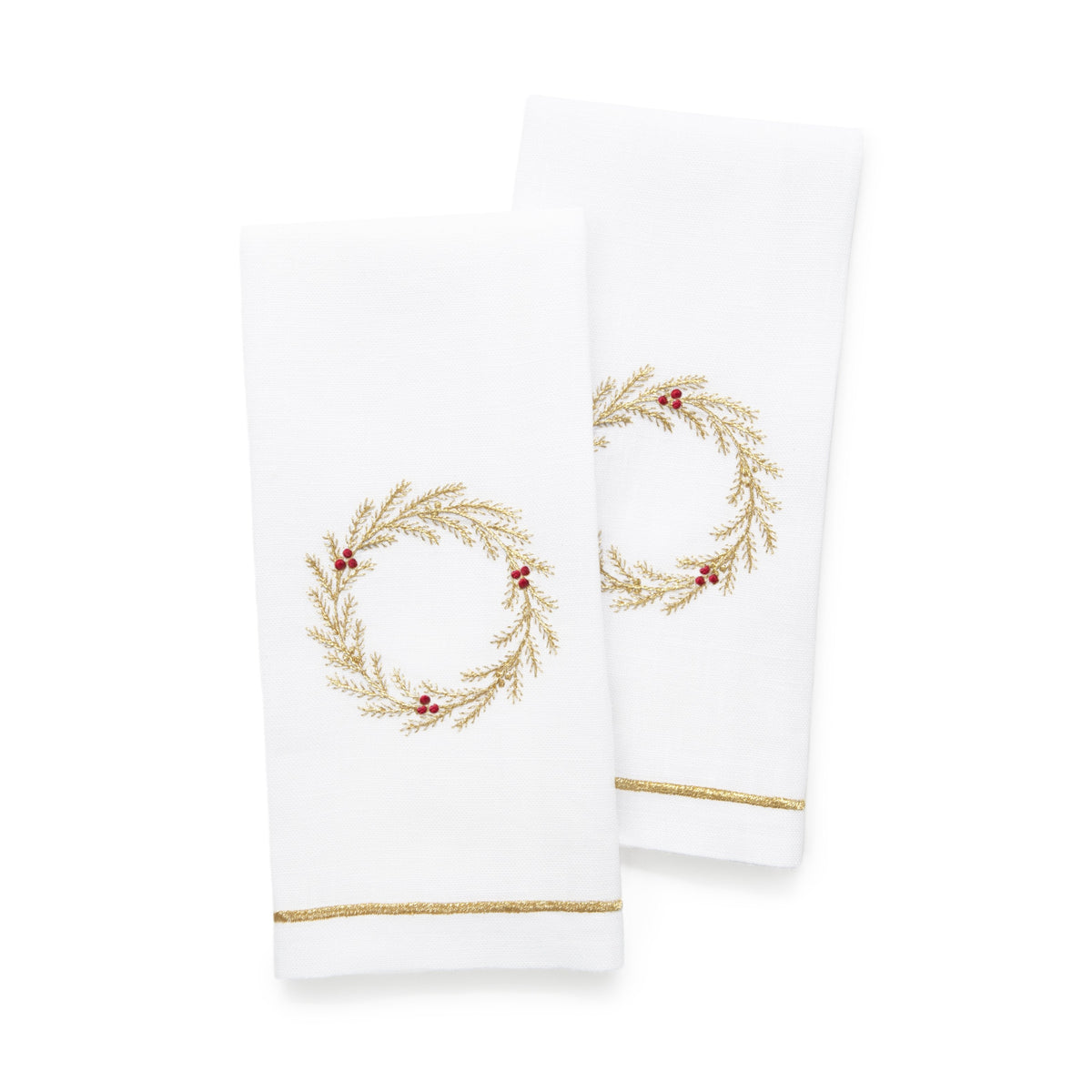 Gold Garland Mini Guest Towels-Julia B. Casa