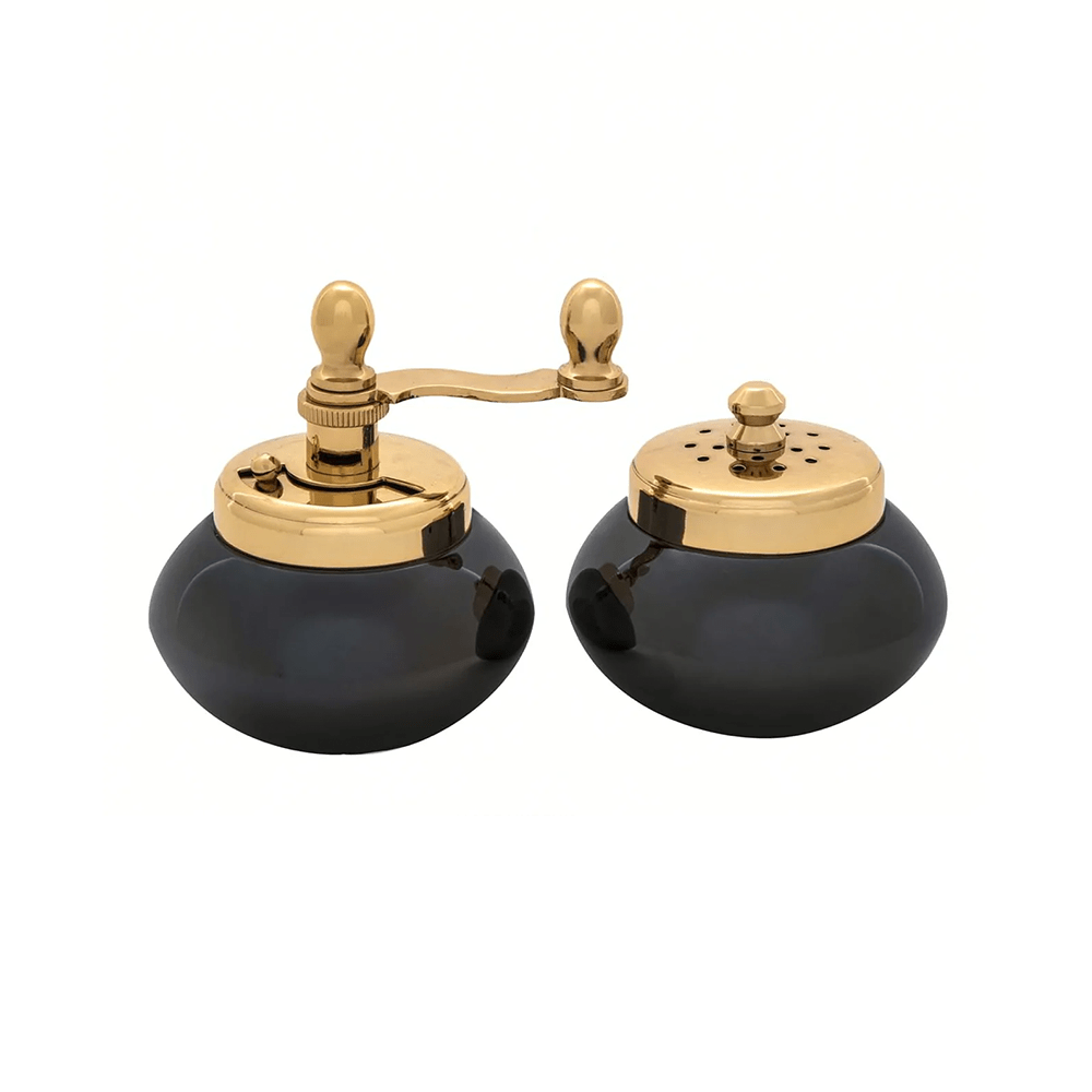 Gunmetal Gold Salt & Pepper Set-Julia B. Casa