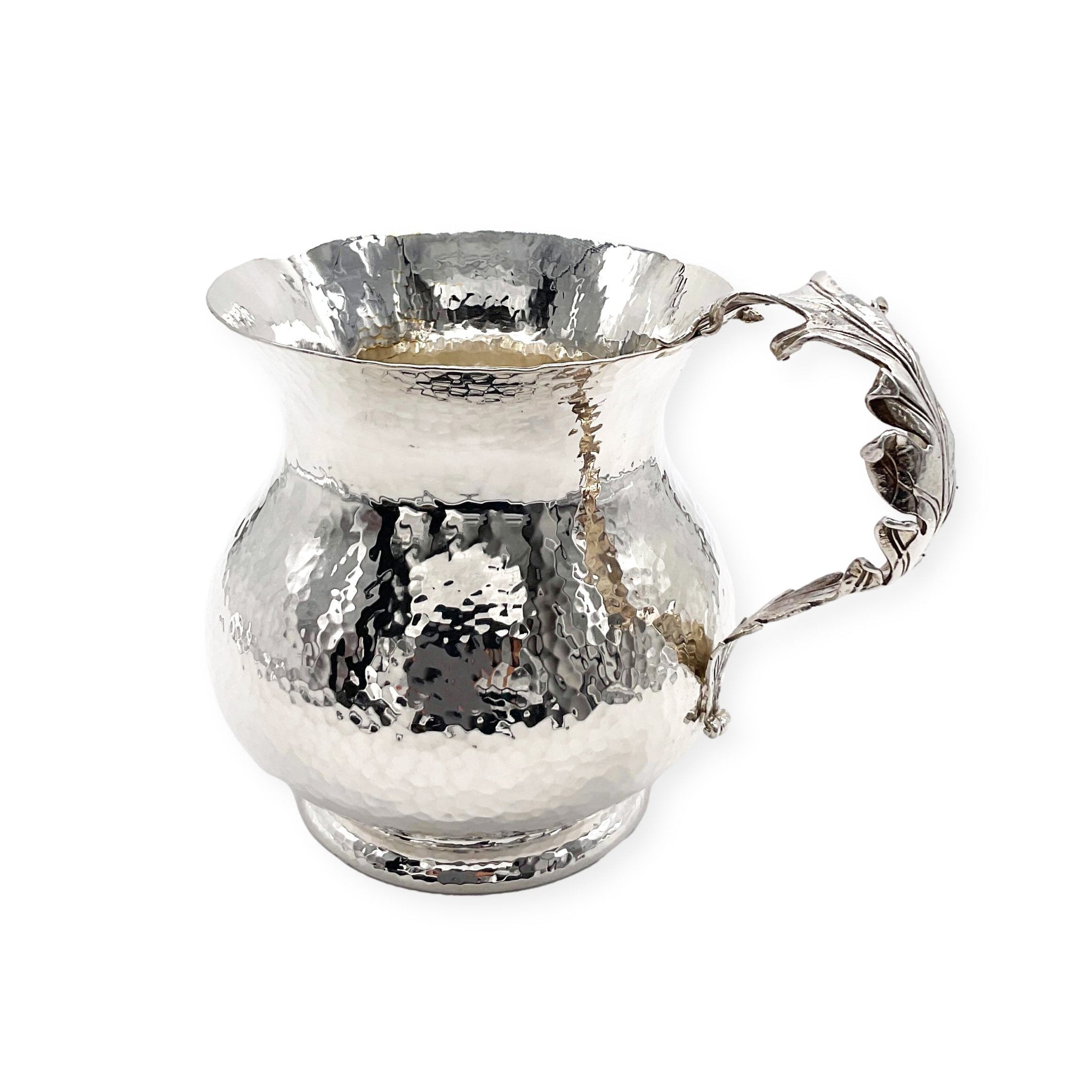Julia B. Hammered Silverplated Pitcher