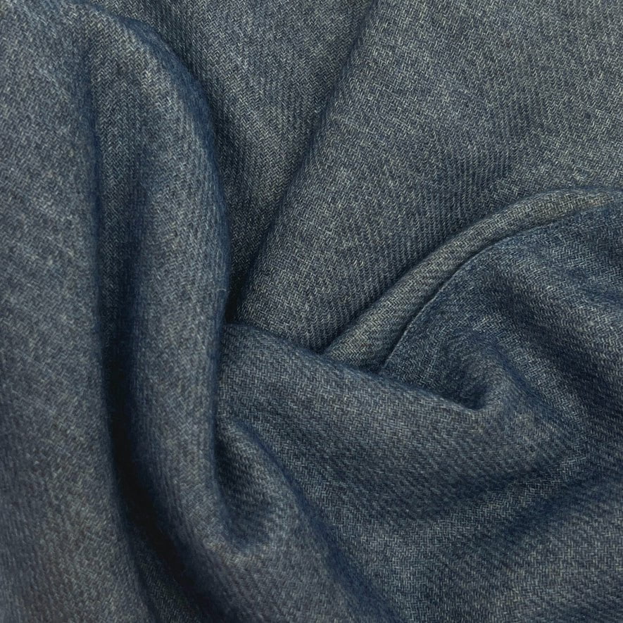 Handwoven Cashmere Scarf - Dark Blue-Julia B. Casa