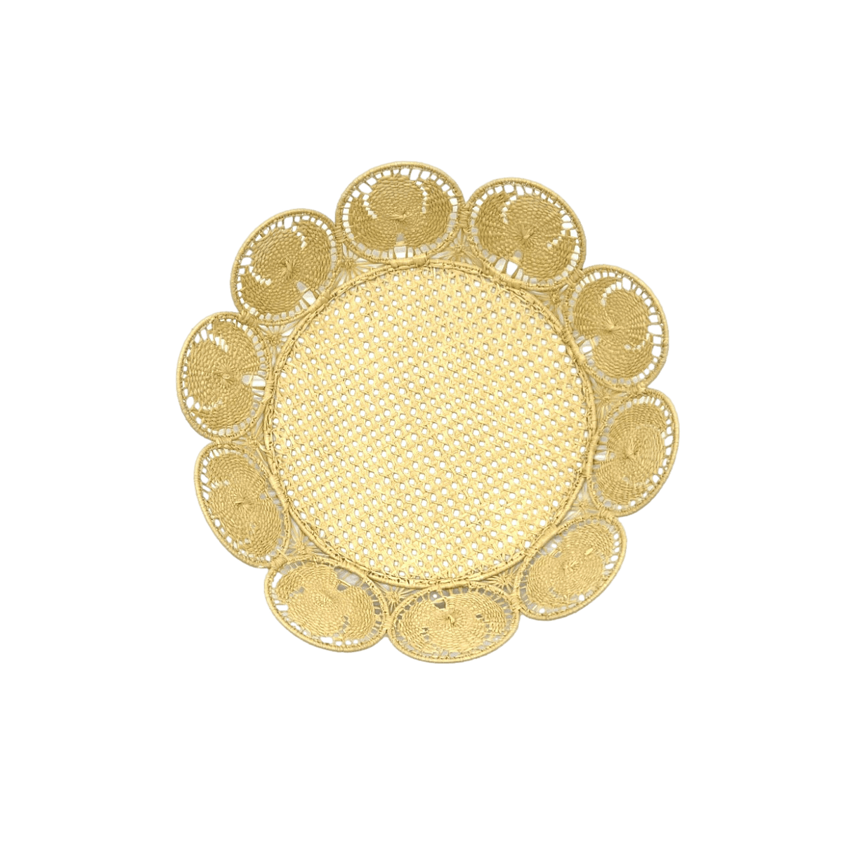 Ischia Large Scalloped Basket-Julia B. Casa