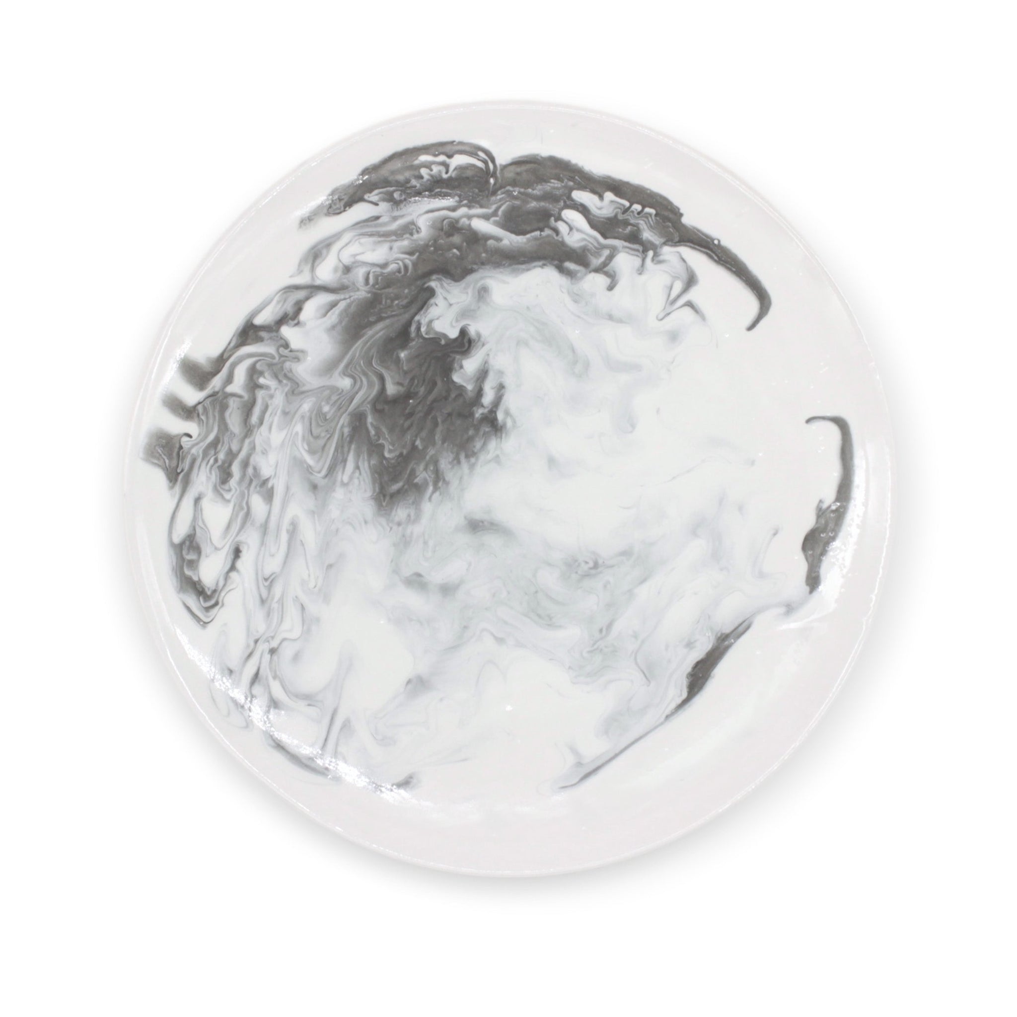 Marbled Plates - Black-Julia B. Casa