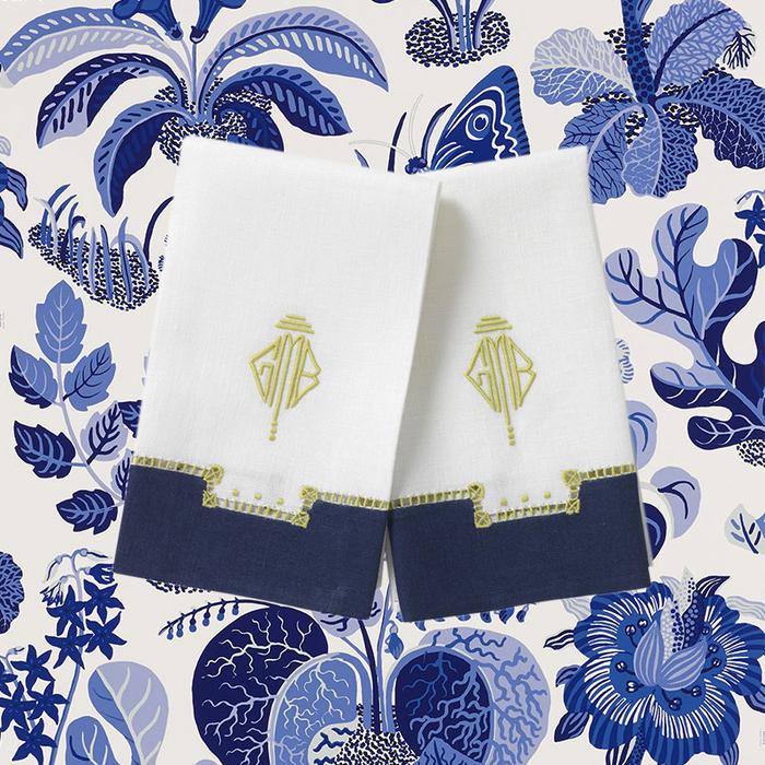 Julia B. Store Nantes With Appliqué Guest Towels