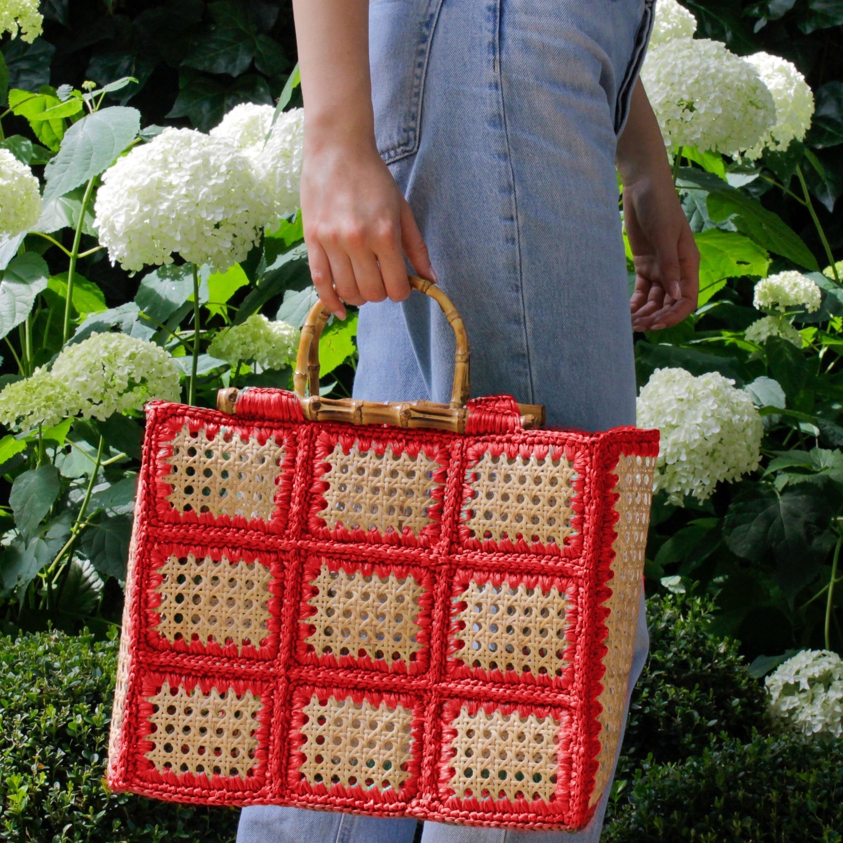 Julia B. Paglia Crochet Bag - Red