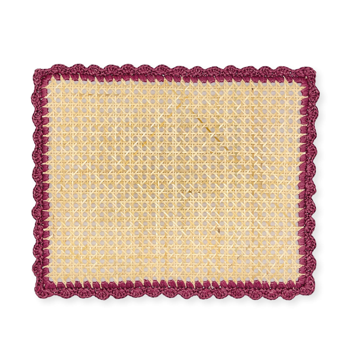 Paglia di Vienna Placemat - Raspberry