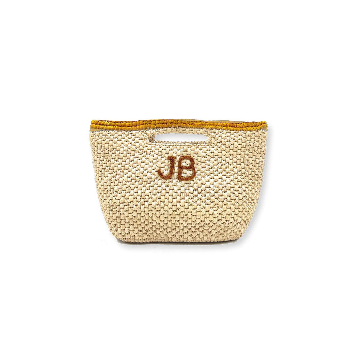 Paglia Pochette - Mustard & Coffee