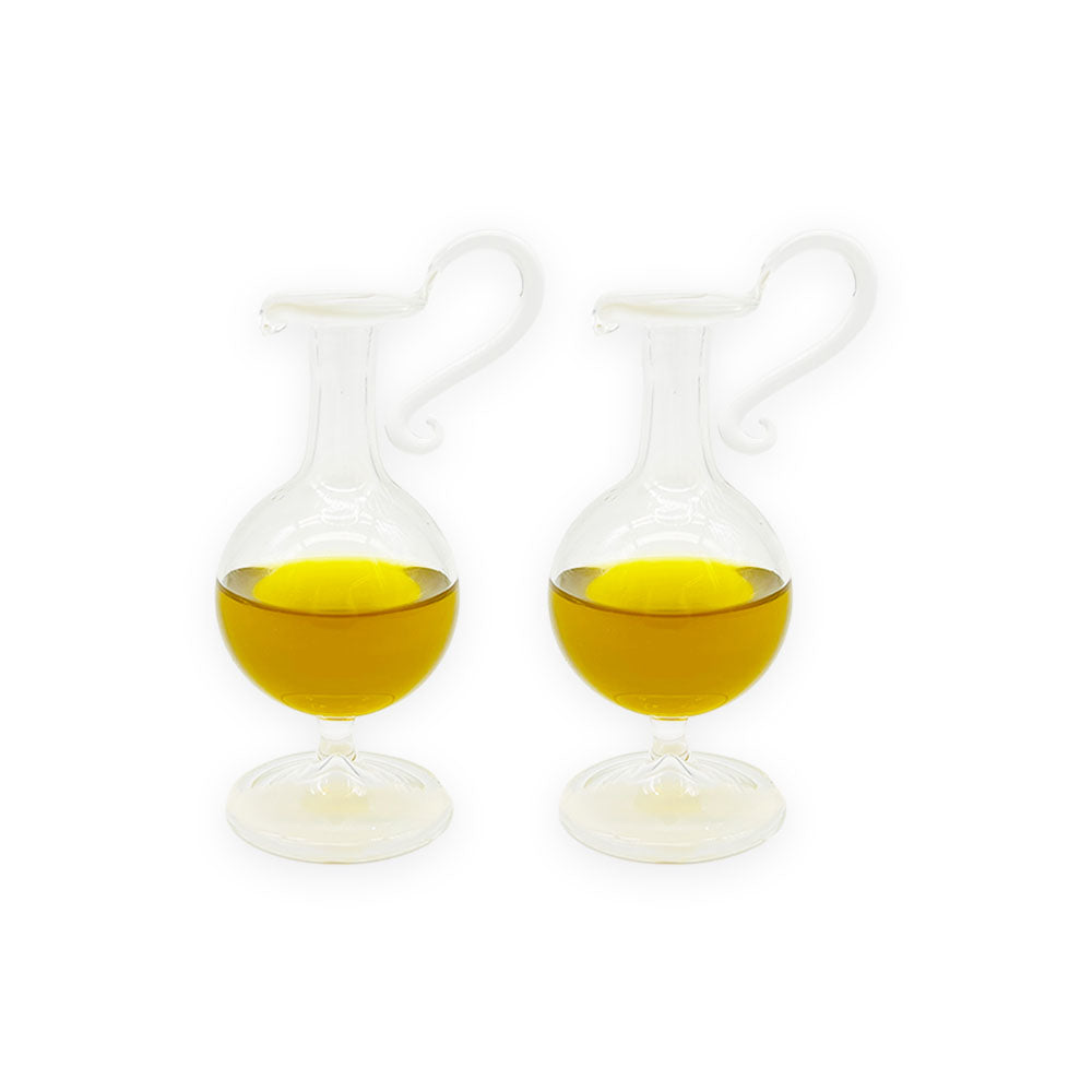 Pair of Mini Olive Oil Carafes-Julia B. Casa