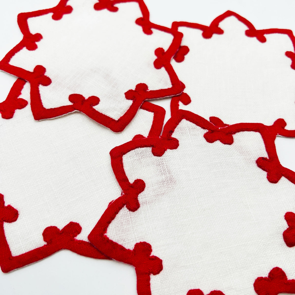 Palermo Coasters - Red-Julia B. Casa
