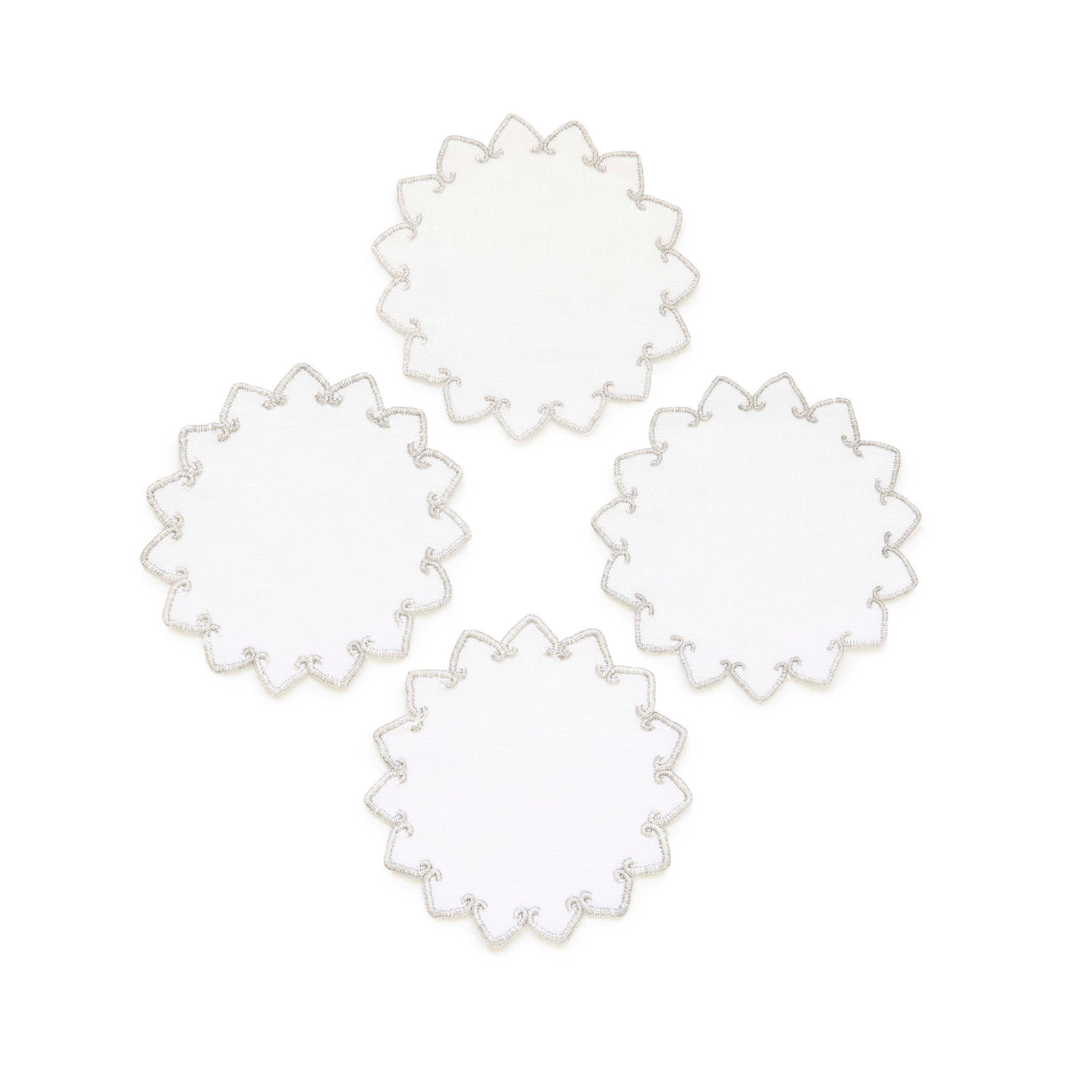 Palermo Coasters - Silver-Julia B. Casa