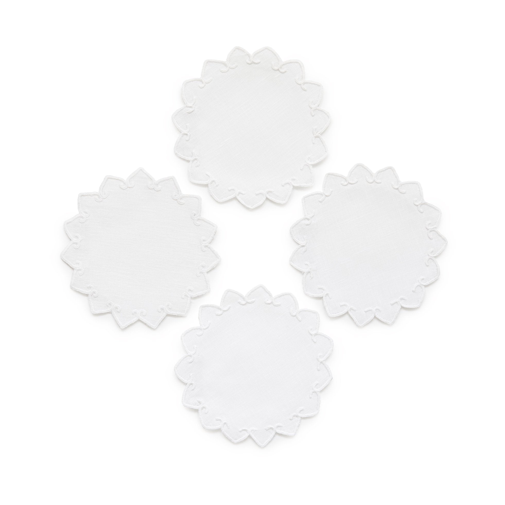 Palermo Coasters - White