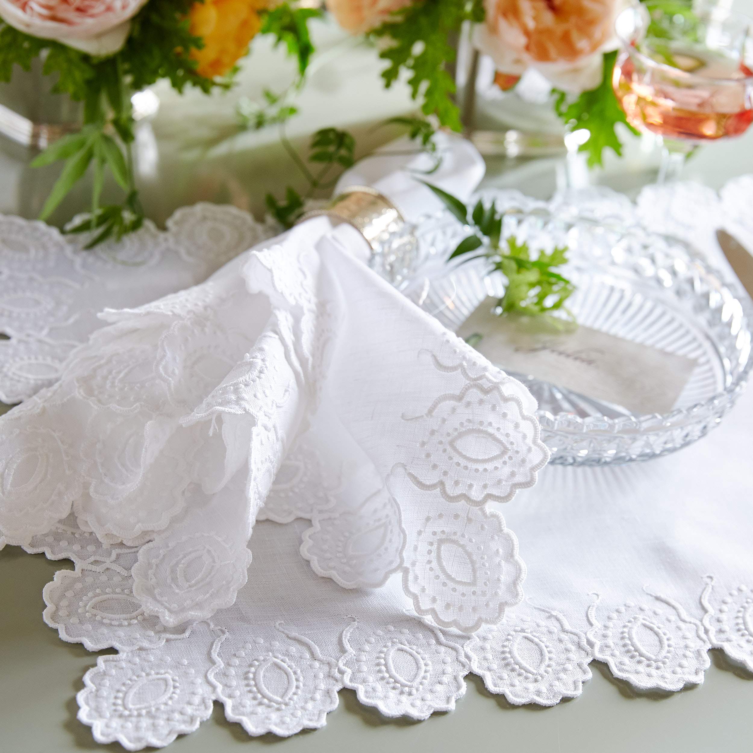 Peacock Dinner Napkins
