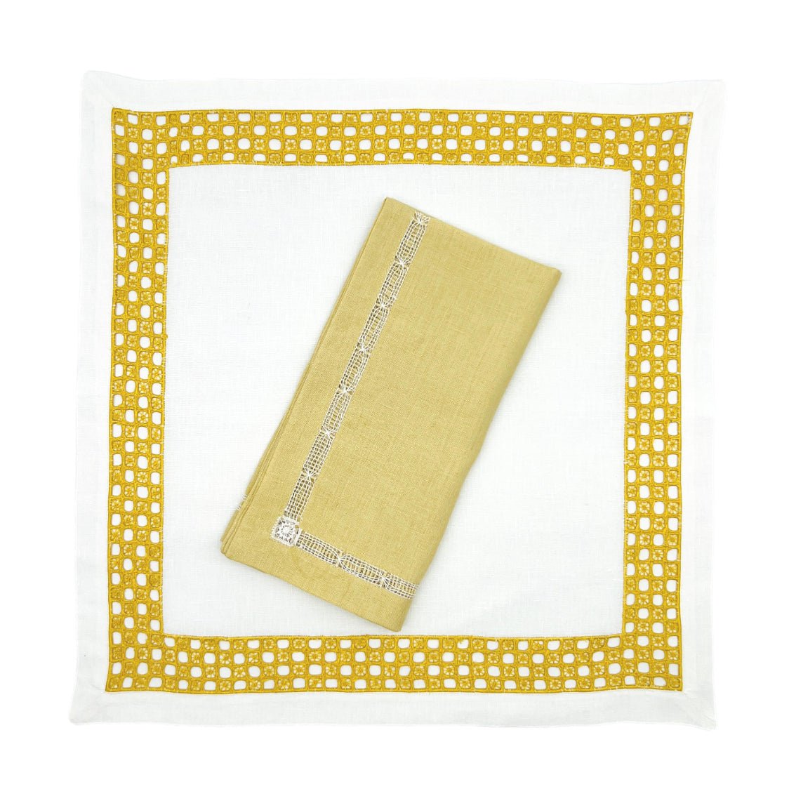 Pitti Place Setting - Mustard Gold-Julia B. Casa