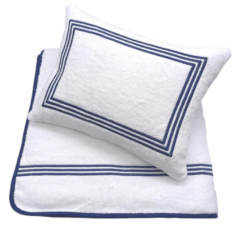 Portofino Boudoir Pillow - Navy-Julia B. Casa