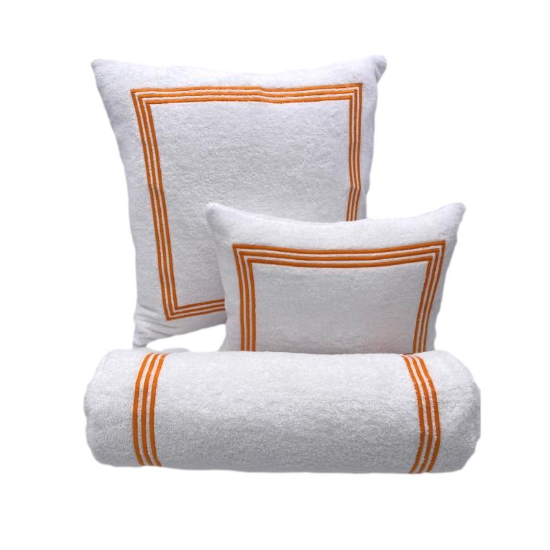 Portofino Pillow - Orange-Julia B. Casa