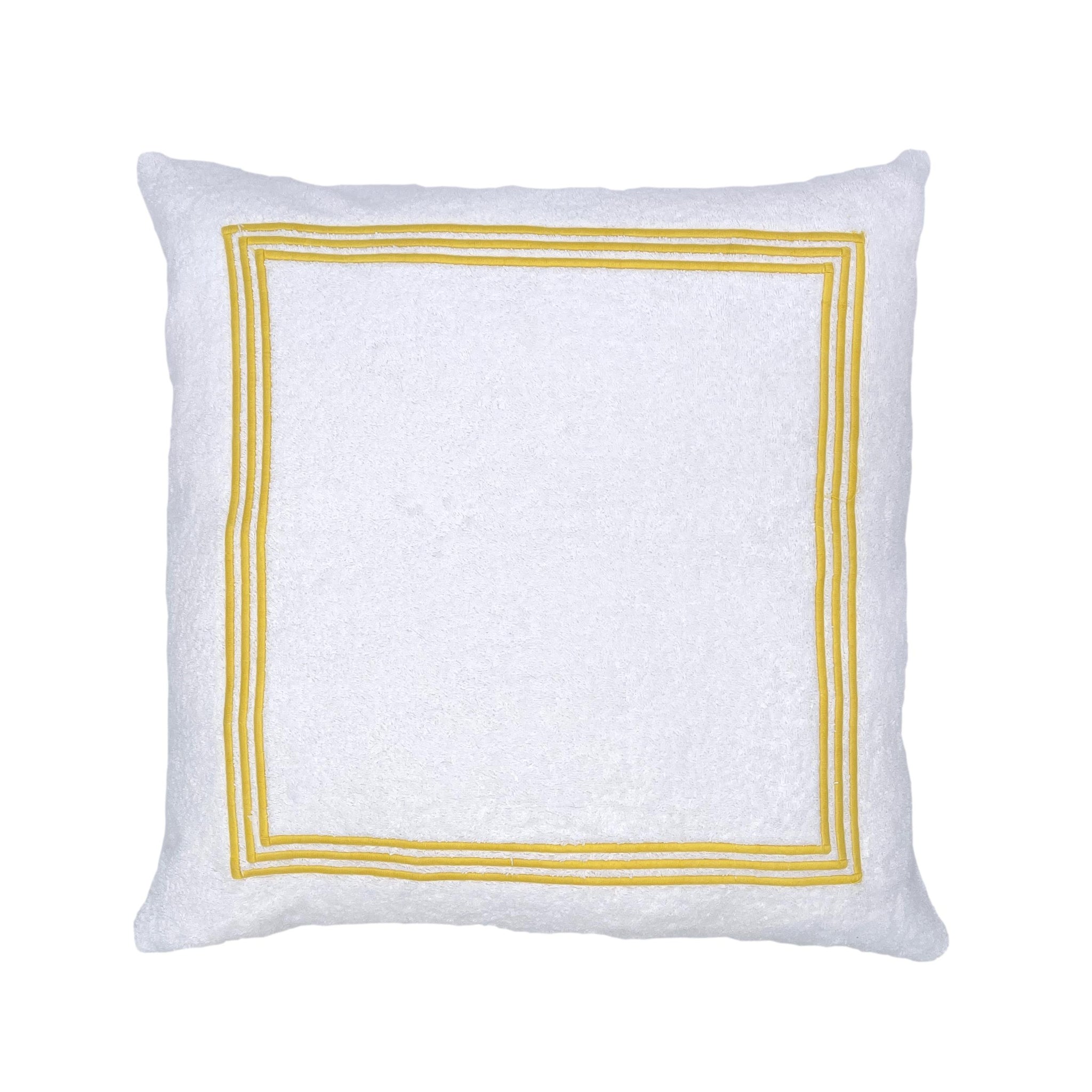 Portofino Pillow - Yellow-Julia B. Casa