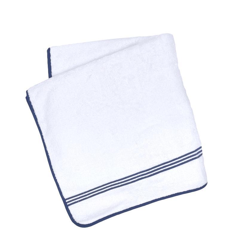 Portofino Pool Towel - Navy-Julia B. Casa