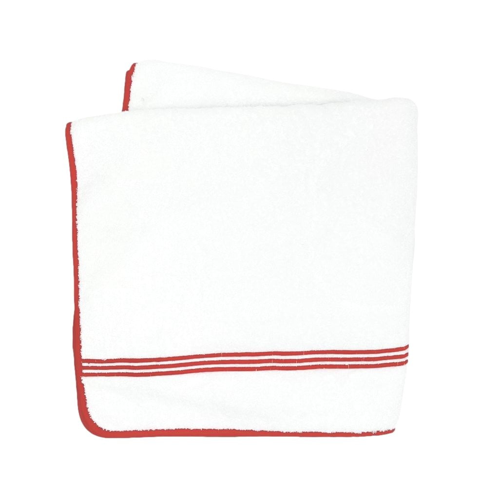 Portofino Pool Towel - Red-Julia B. Casa