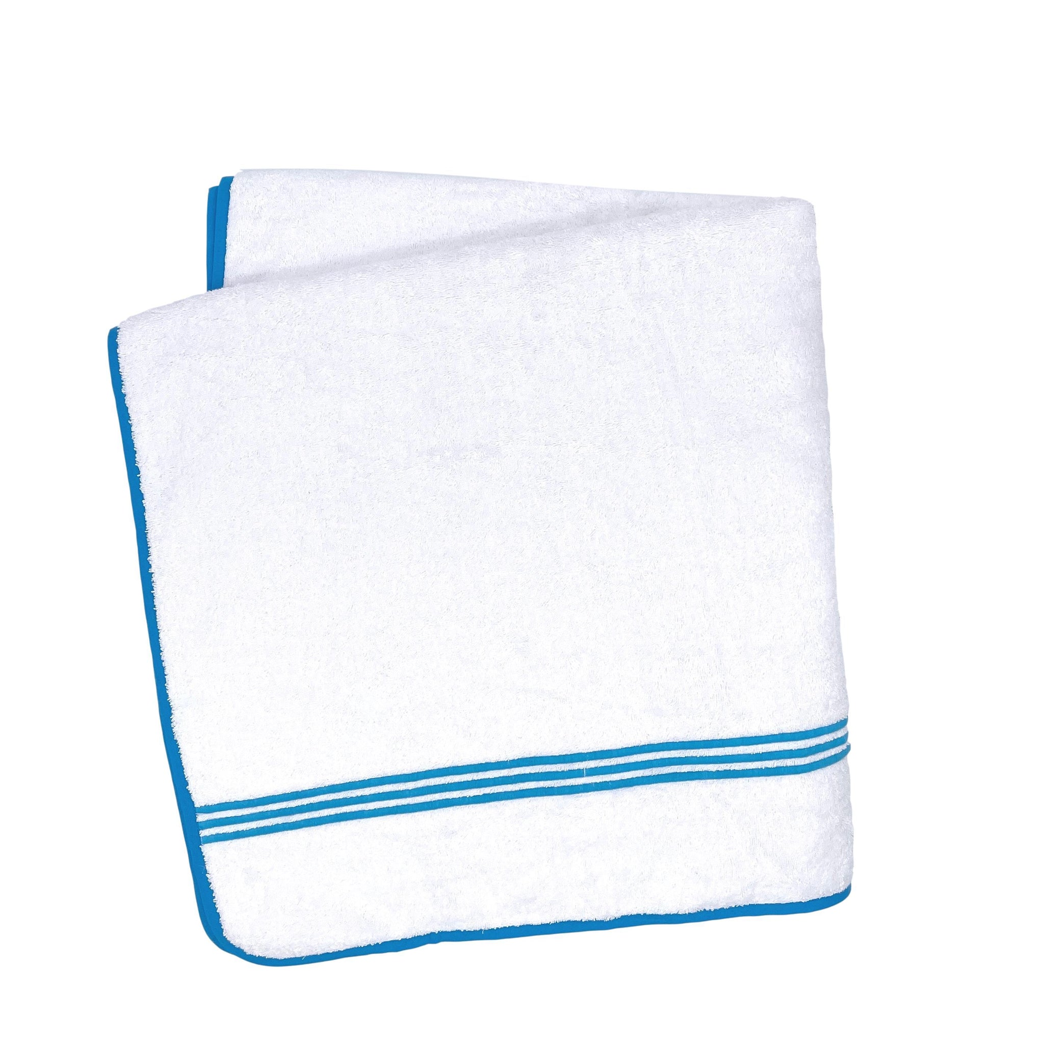 Portofino Pool Towel - Turquoise-Julia B. Casa