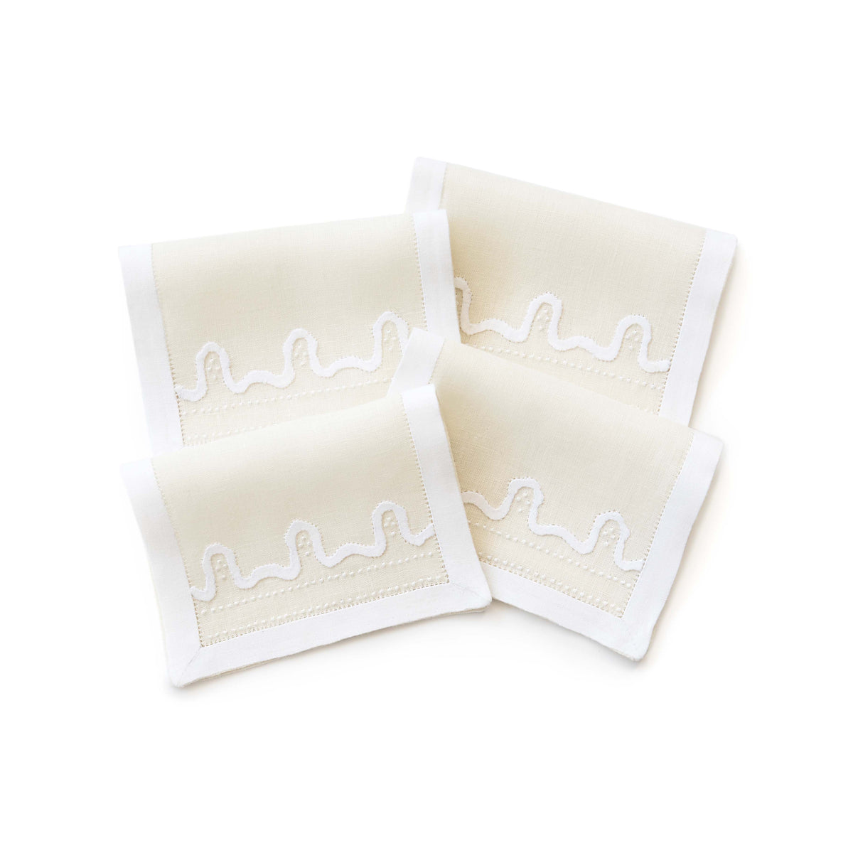 Firenze Cocktail Napkins - Ivory