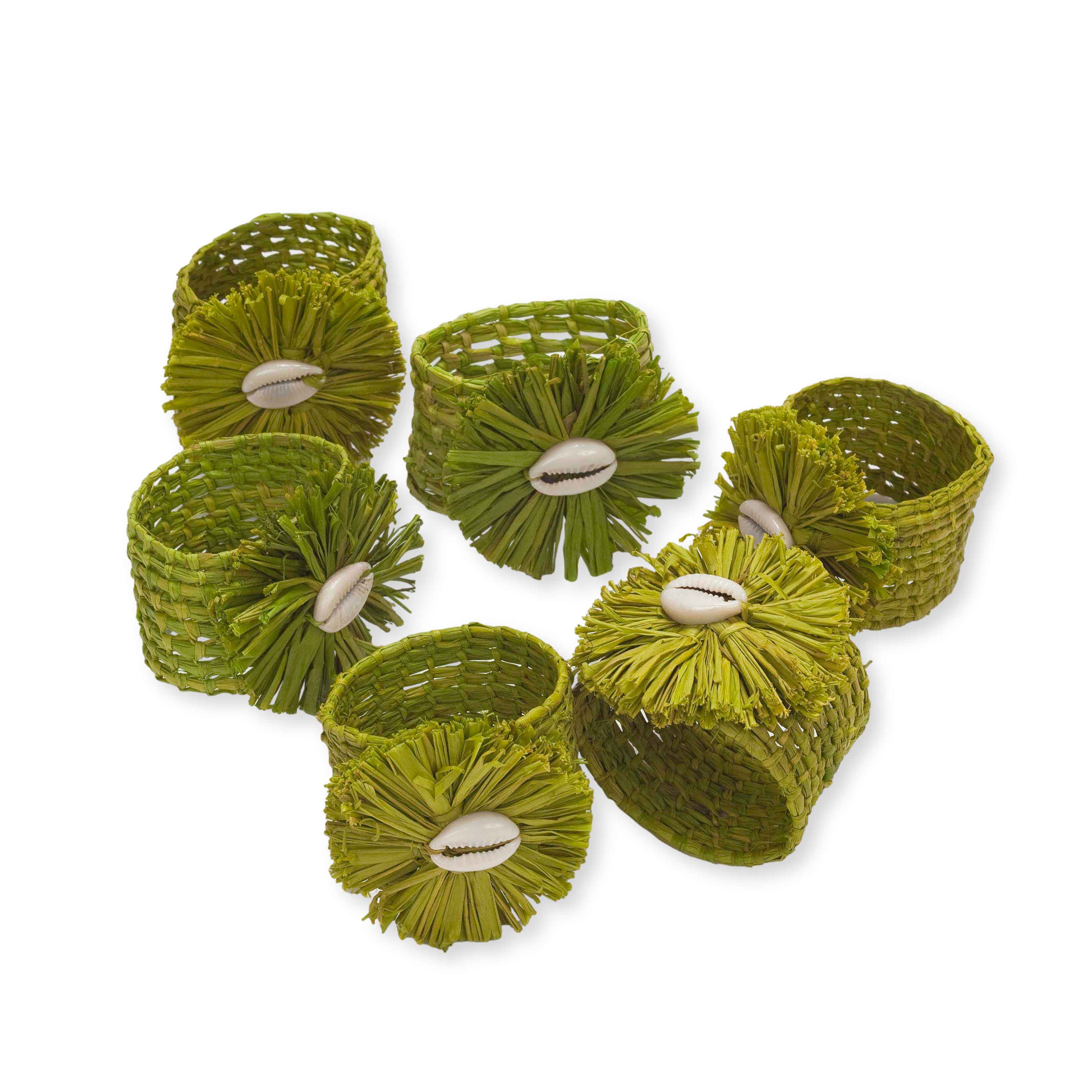 Julia B. Raffia Napkin Rings