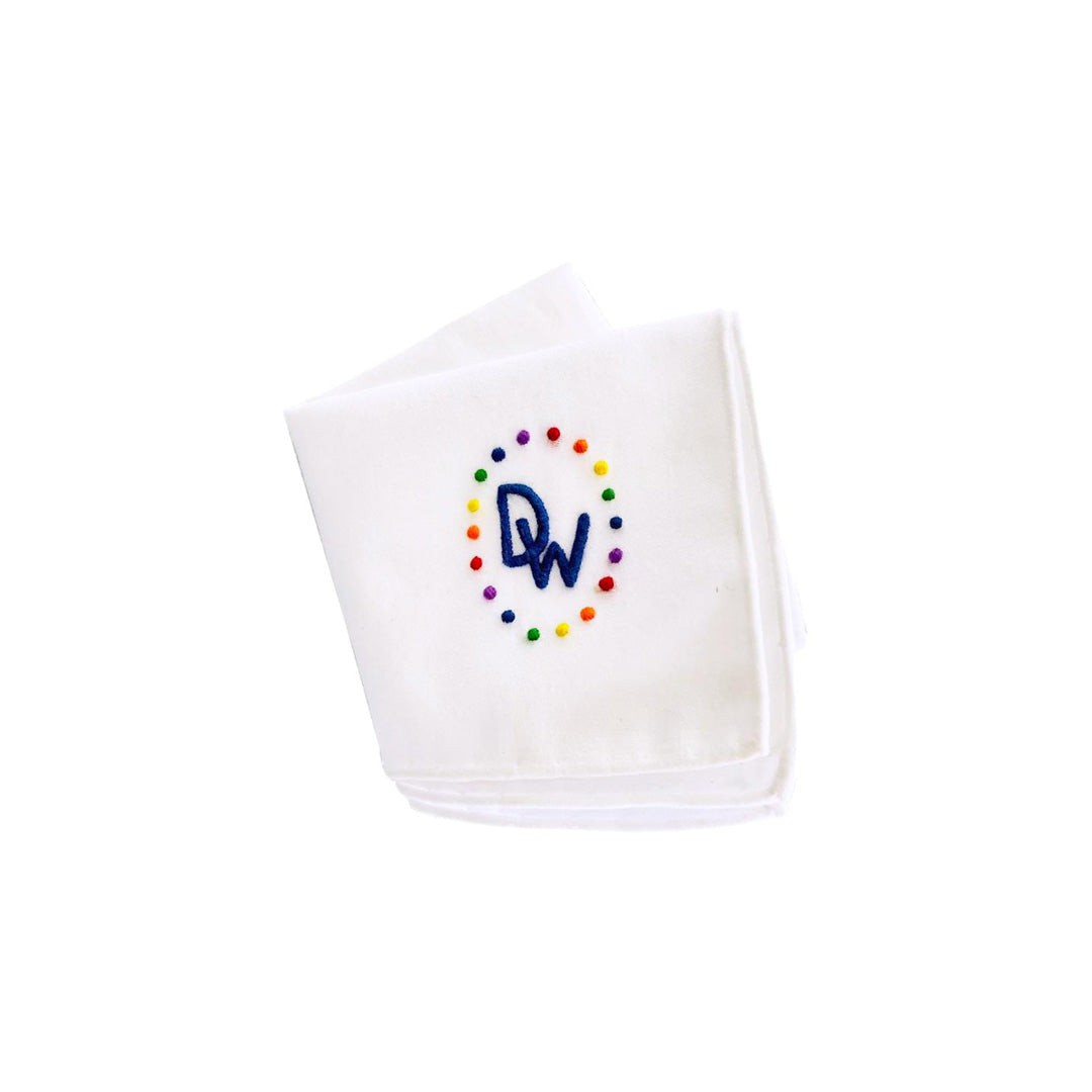La Maison Brodee Rainbow Handkerchief
