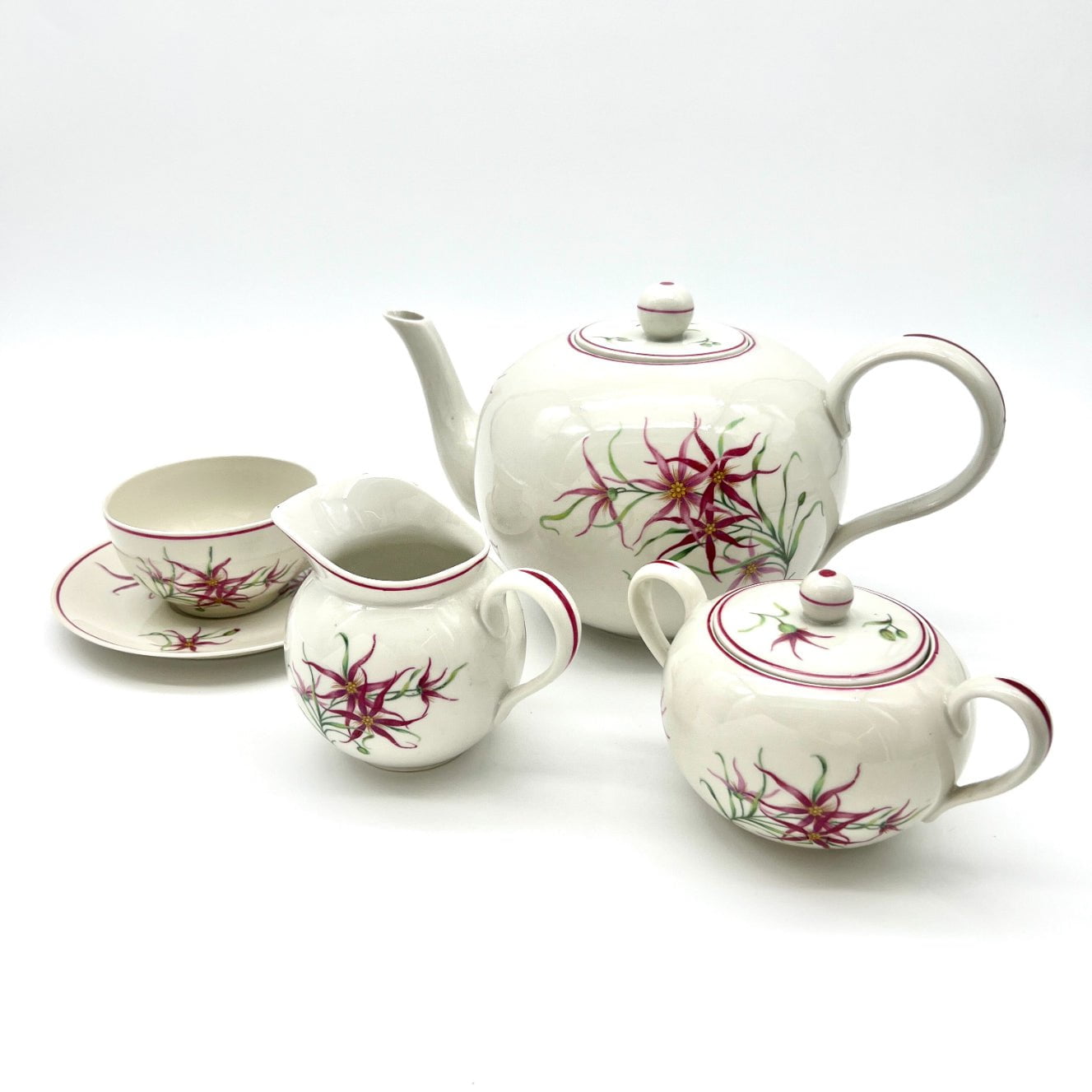 Richard Ginori Porcelain Tea Set-Julia B. Casa