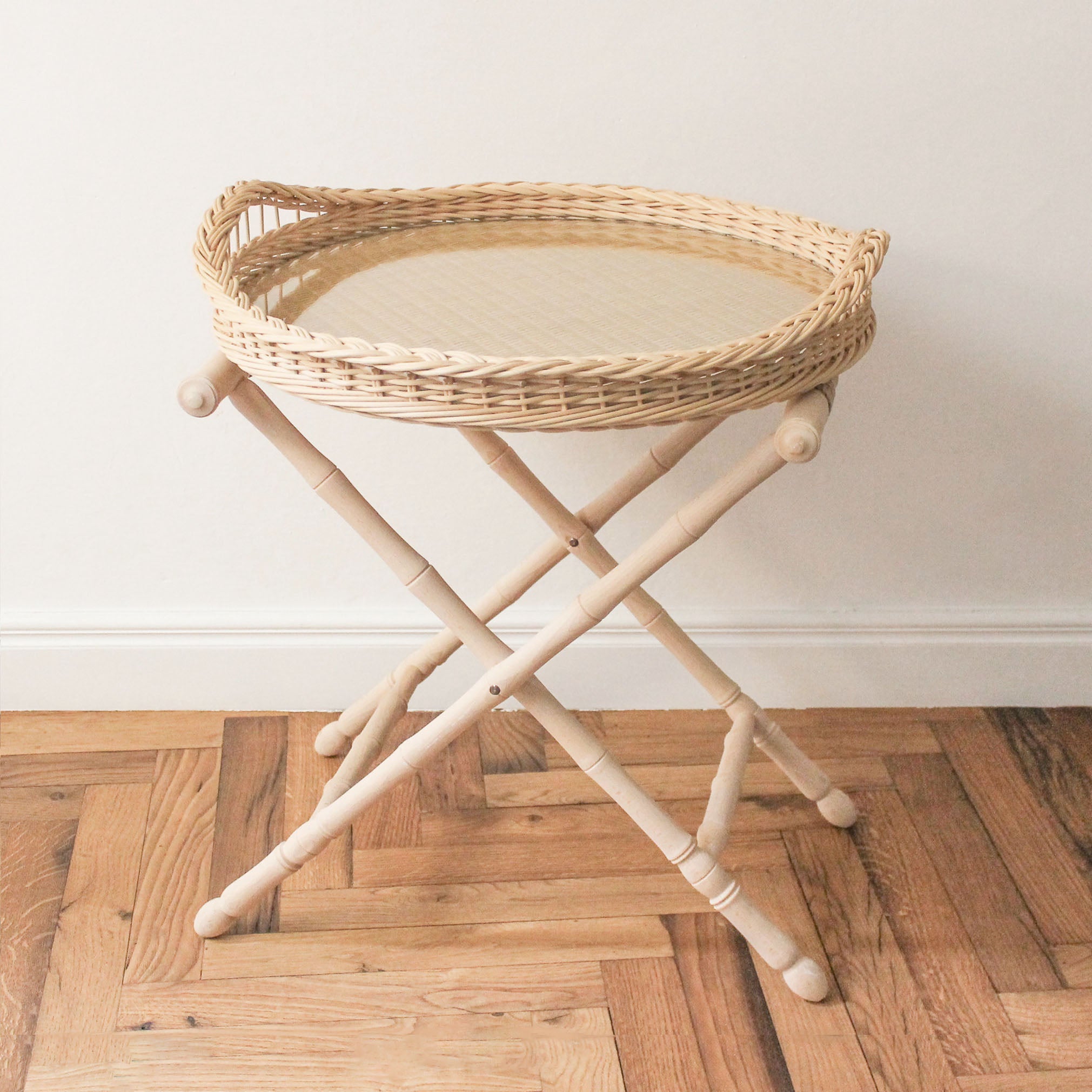 Julia B. Round Wicker Tray