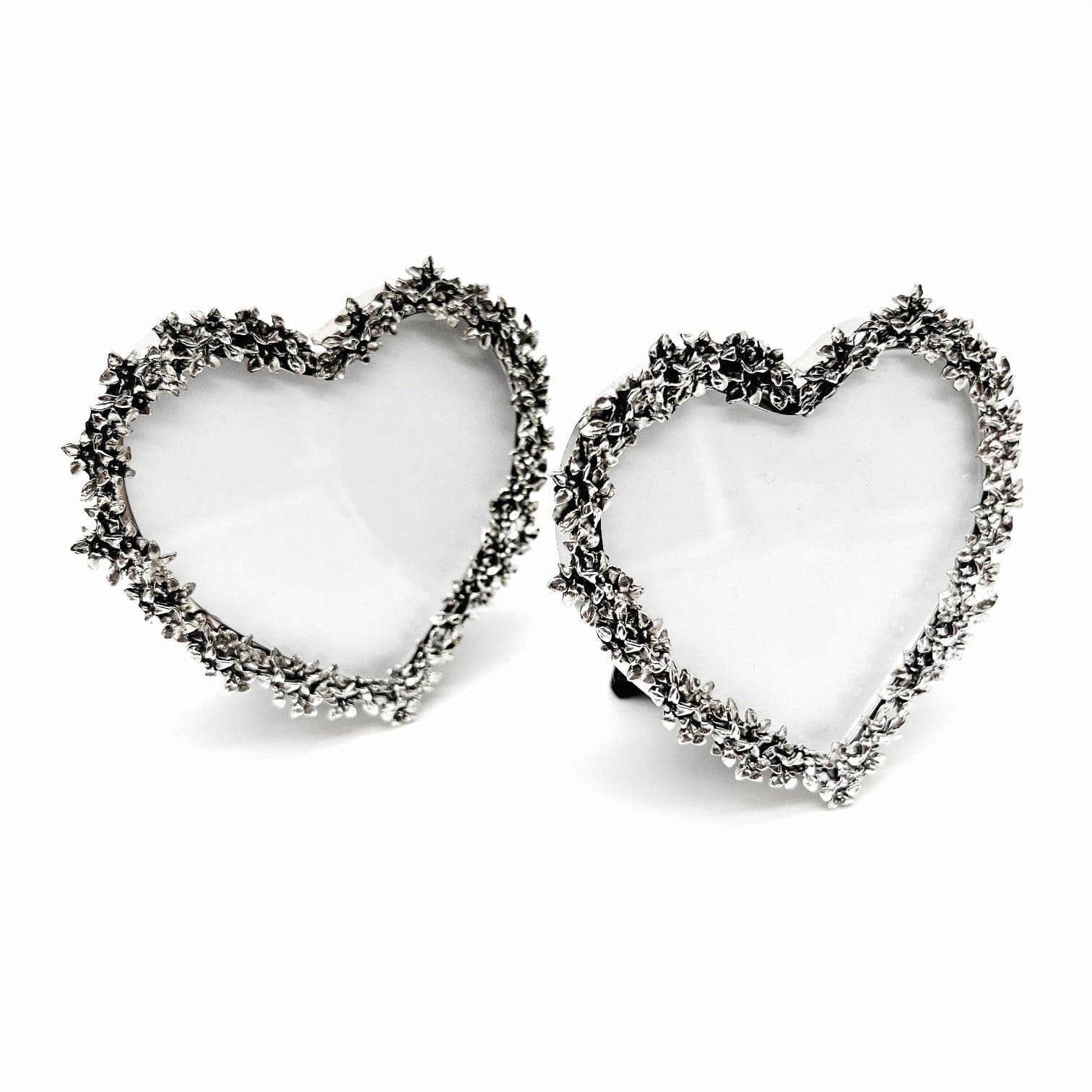 Silver Heart Shaped Frames