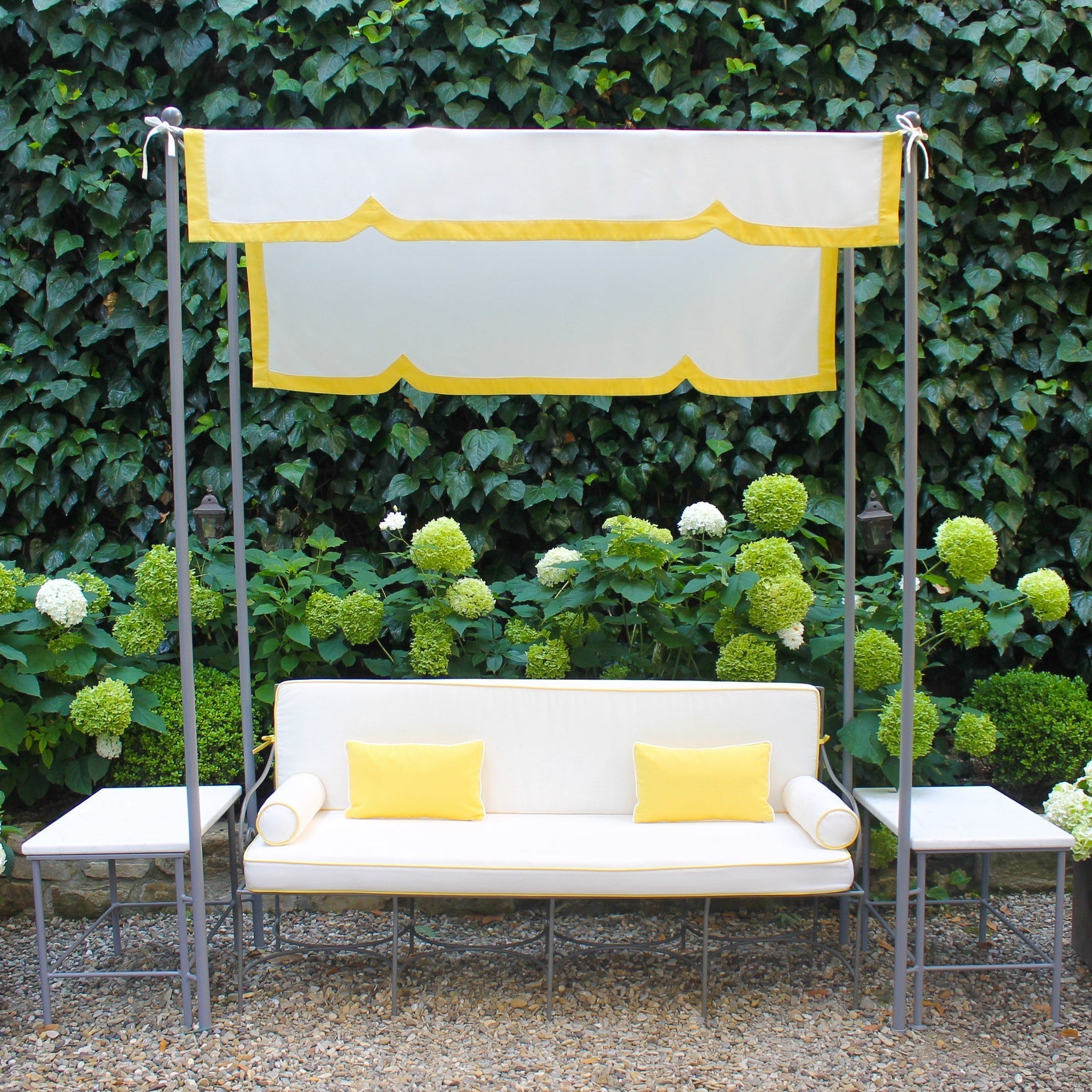 Sofa & Canopy With Side Tables-Julia B. Casa