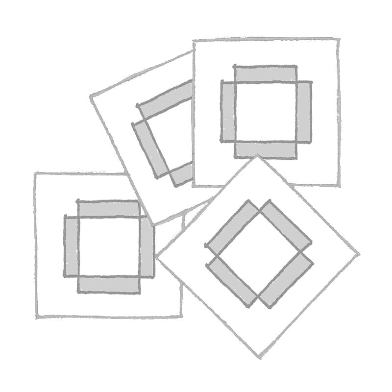 Hoang Anh Coasters 5" Toulouse Coasters - set of 4