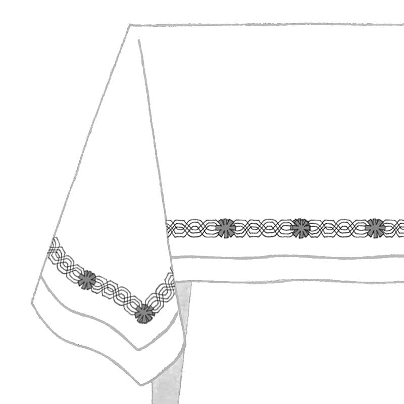 La Maison Brodee Zola Tablecloth