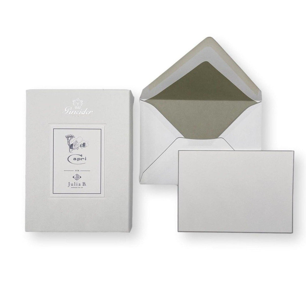 Capri Stationery - Light Grey-Julia B. Casa