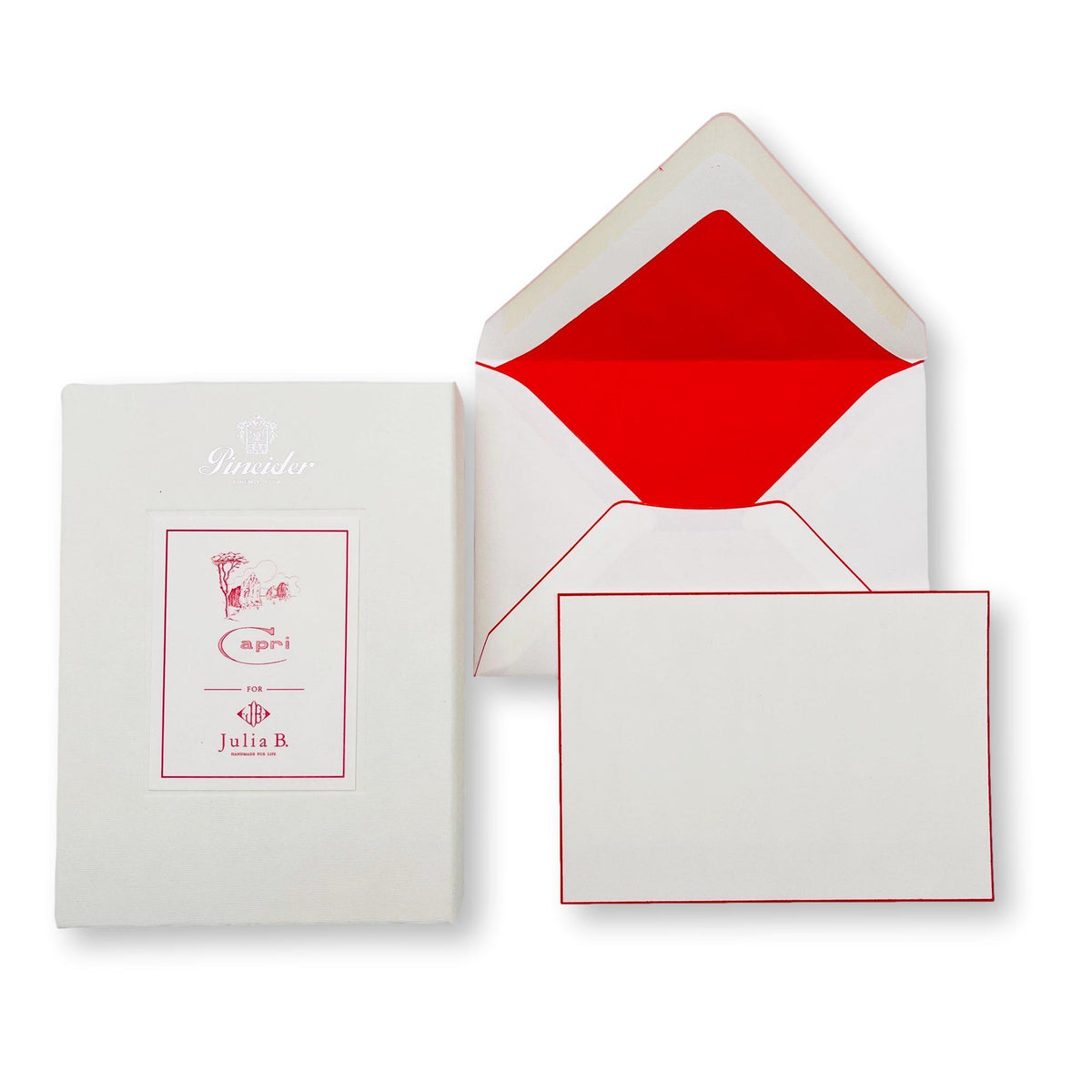 Capri Stationery - Red-Julia B. Casa