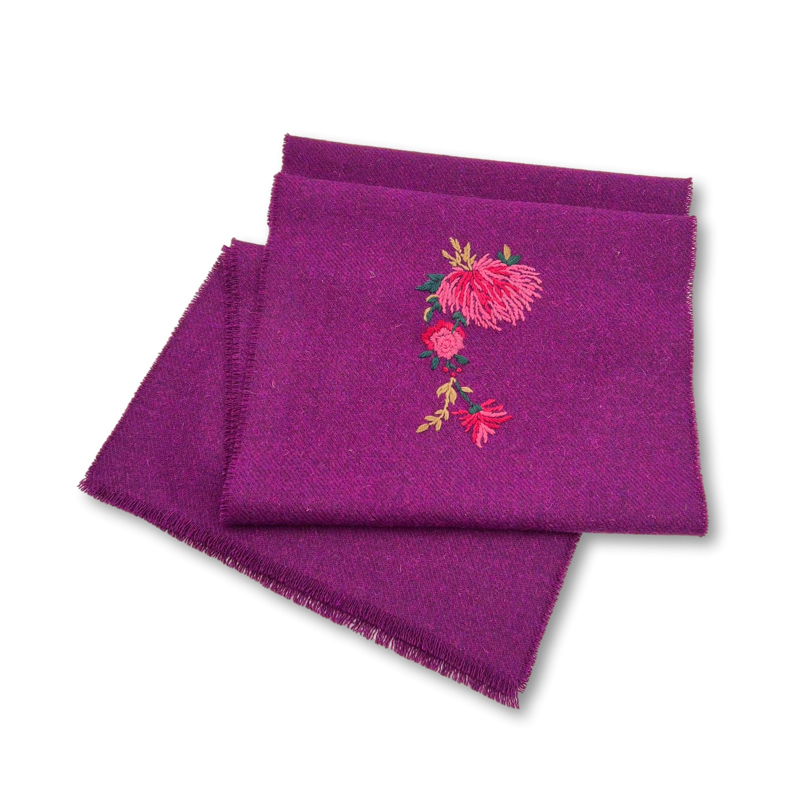 Harris Tweed Table Runner - Plum-Julia B. Casa